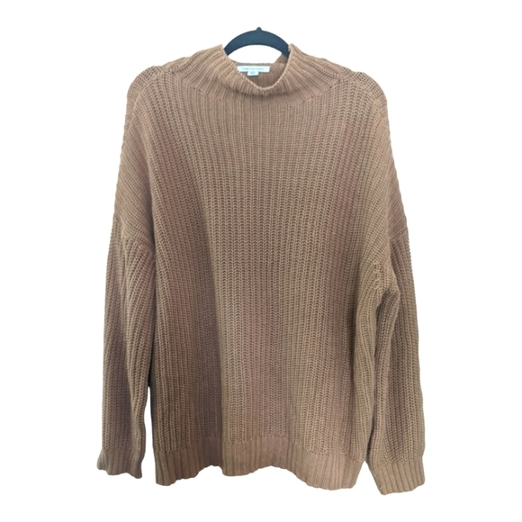 American Eagle Oversized Mock Neck Sweater Women's XS/S Brown - Picture 2 of 7